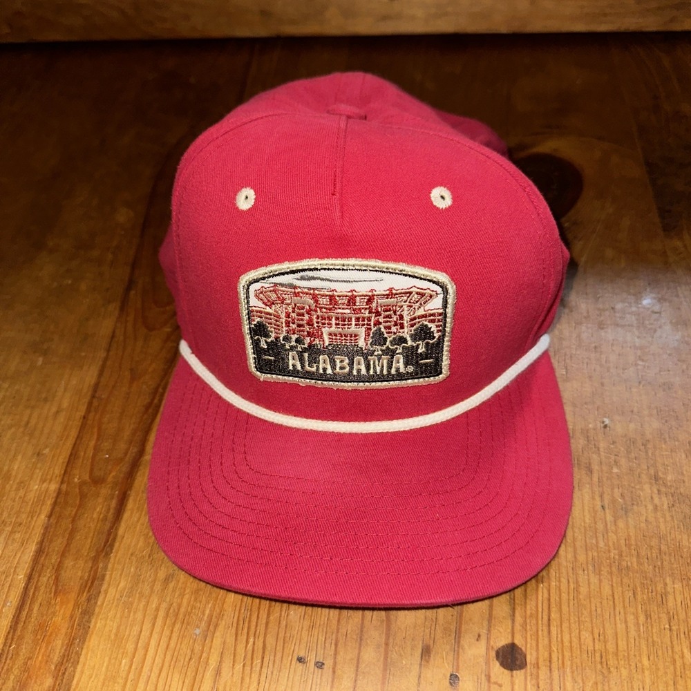 Zephyr Alabama Crimson Tide Pinehurst Crimson Red White Snapback Rope Hat Cap